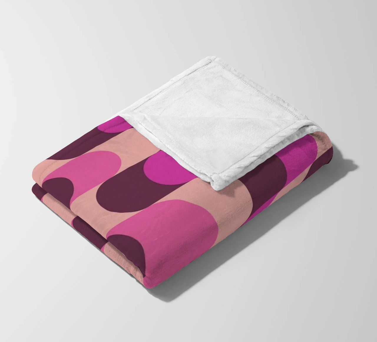 Retro Waves Pink Pattern coperta in pile da Studio Vibe