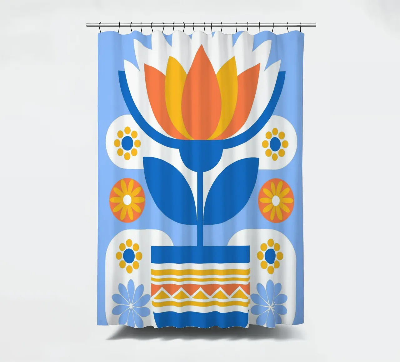 Flower Pot shower curtain by FLOWER PLACE SHOP