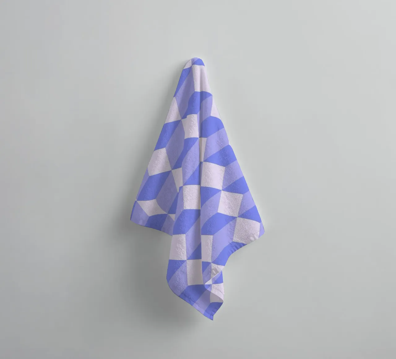 Isometric Bauhaus Pattern towel by Studio Vibe