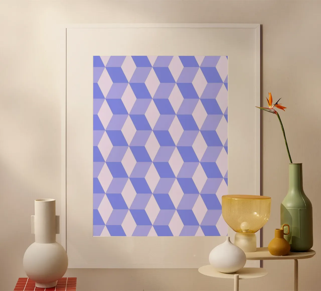 Motif isométrique Bauhaus poster de Studio Vibe