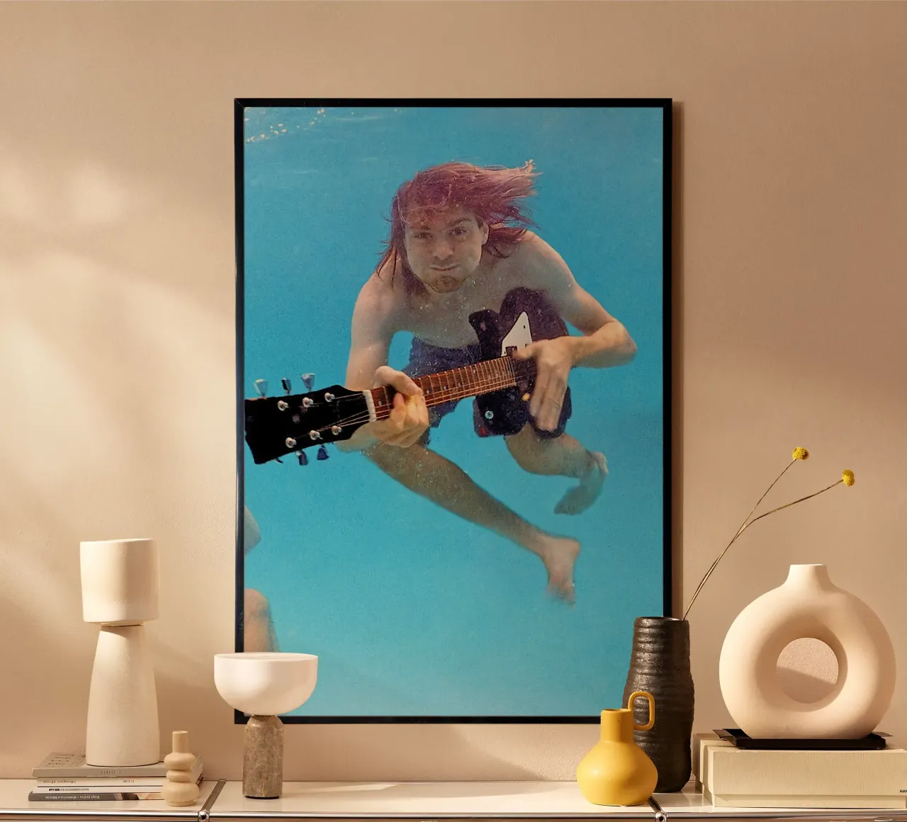 Kurt Subacqueo poster con telaio in legno da HUMMERSONIC