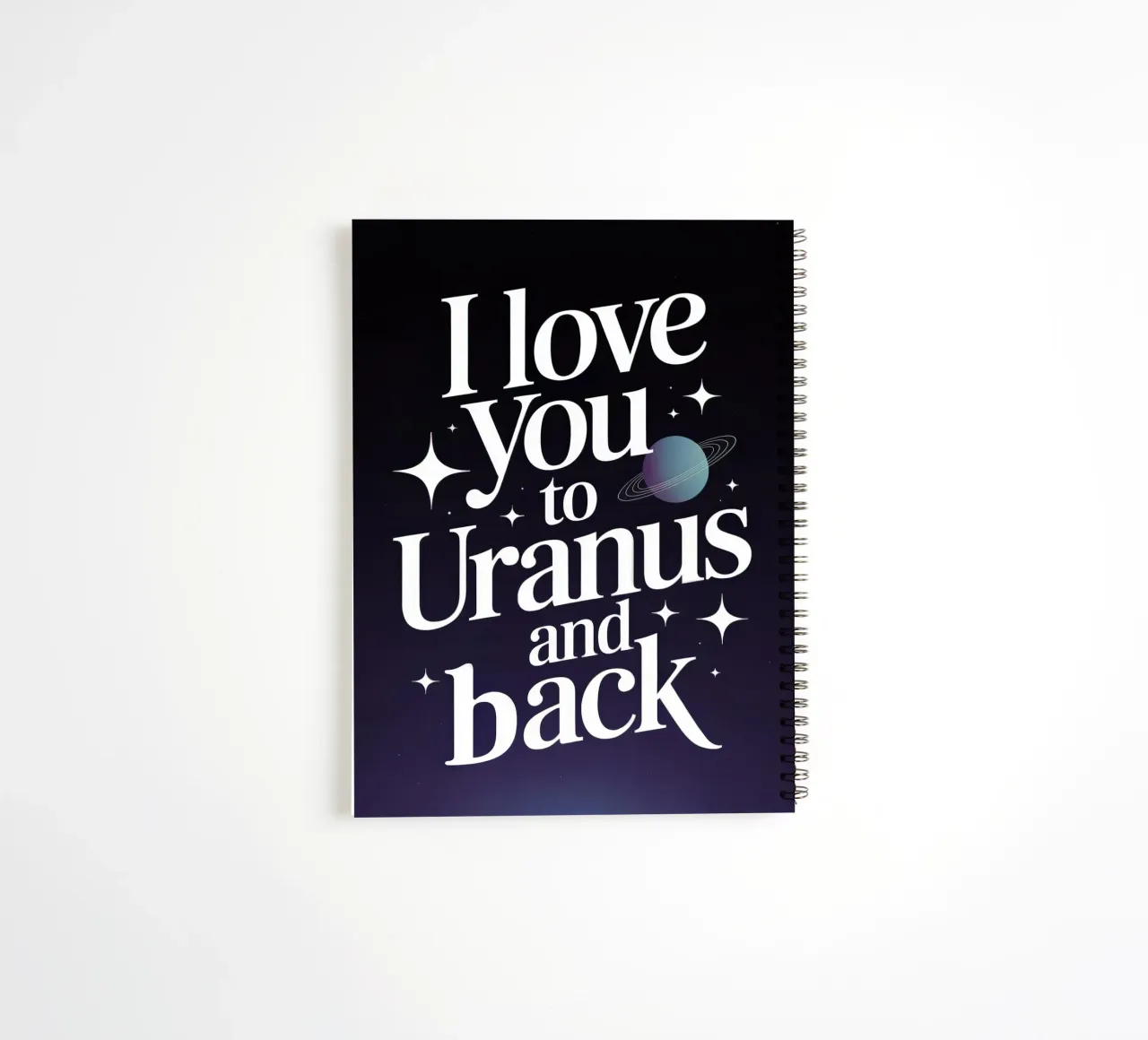 Ich liebe dich bis zum Uranus und zurück Ringbuch von RB-Quotes
