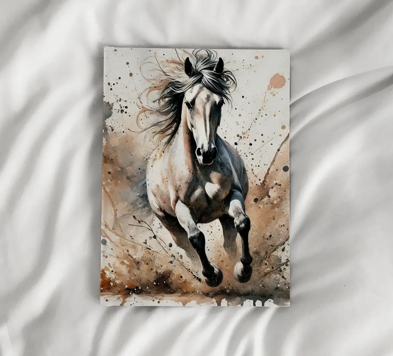 Galloping Horse Splendor notebook by Chromatic Fusion Studio