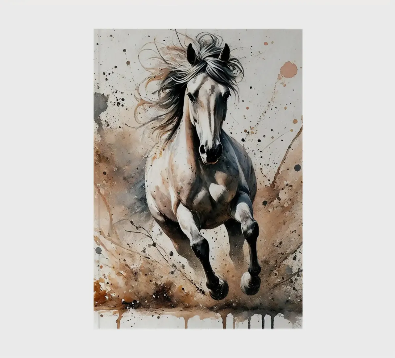 Galloping Horse Splendor notebook by Chromatic Fusion Studio