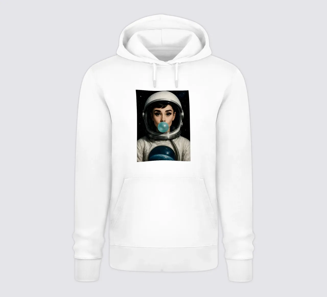 AUDREY HEPBURN CHICLE ASTRONAUTA ESPACIAL sudadera con capucha de ARTOMATIC