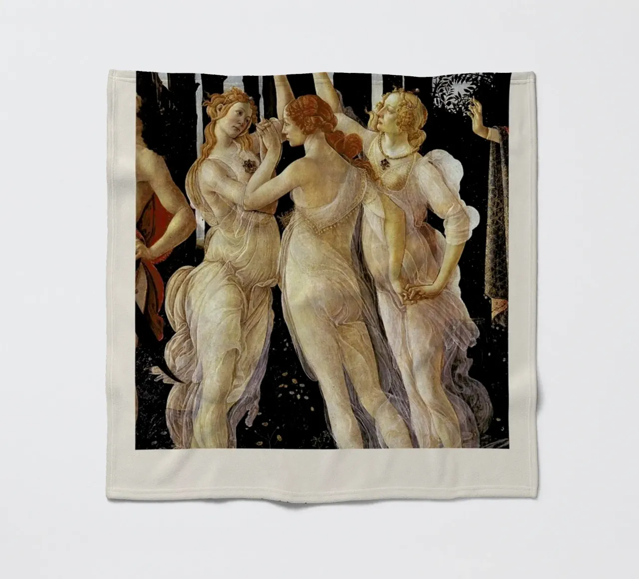 Botticelli - Three Graces coperta in pile da Vintage by JUNIQE