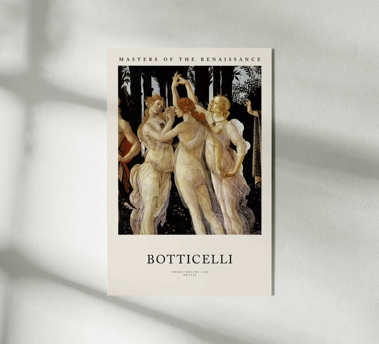 Botticelli - Three Graces plexiglass da Vintage by JUNIQE