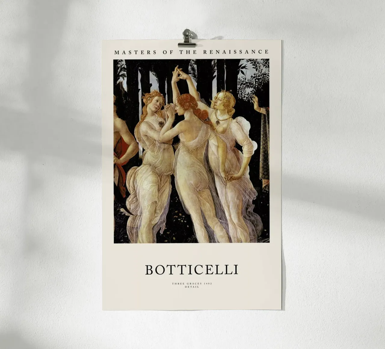 Botticelli - Three Graces carta hahnemühle da Vintage by JUNIQE