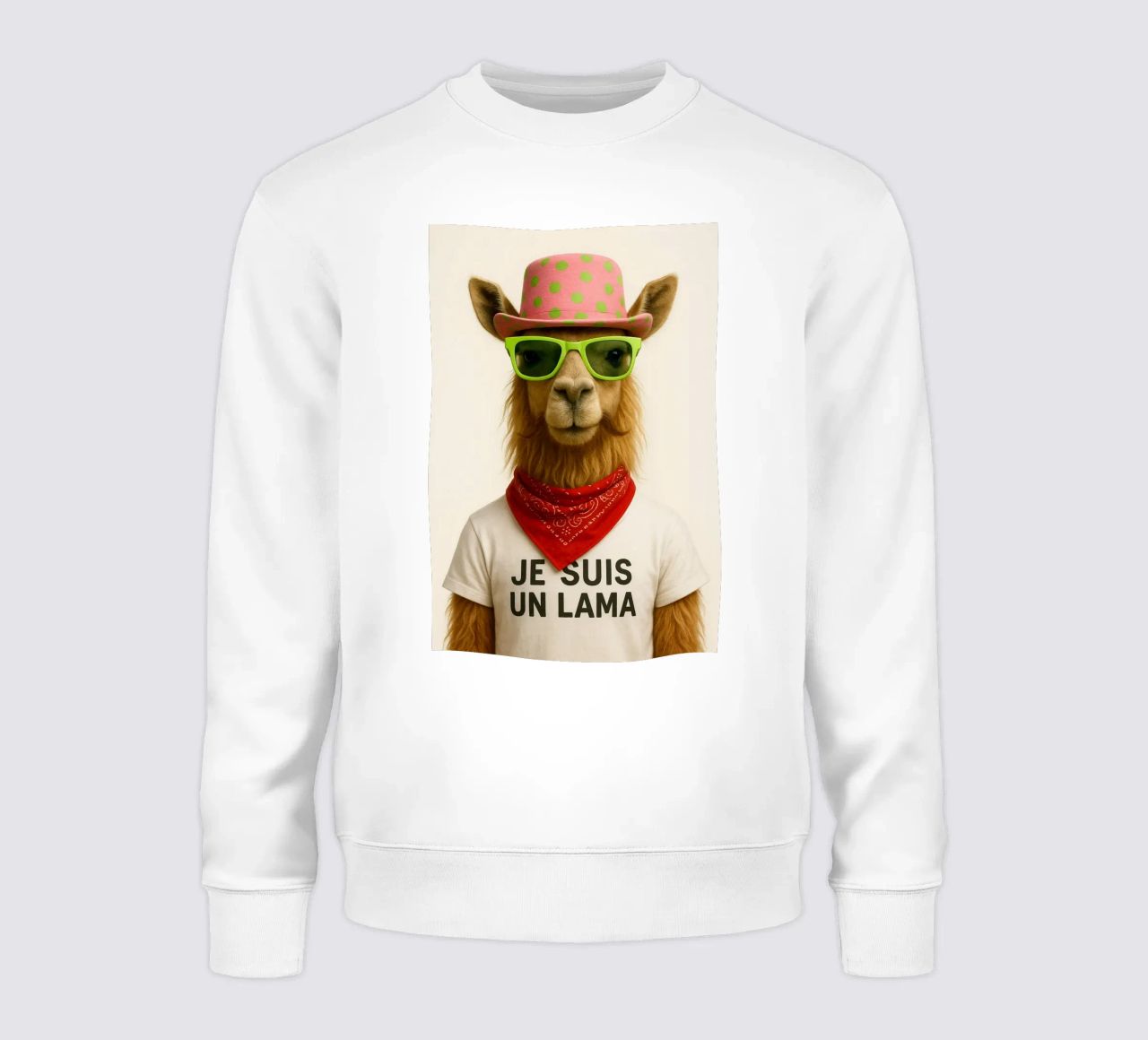 Un lama elegante e deciso felpa da So Cute Land - Affiches et posters