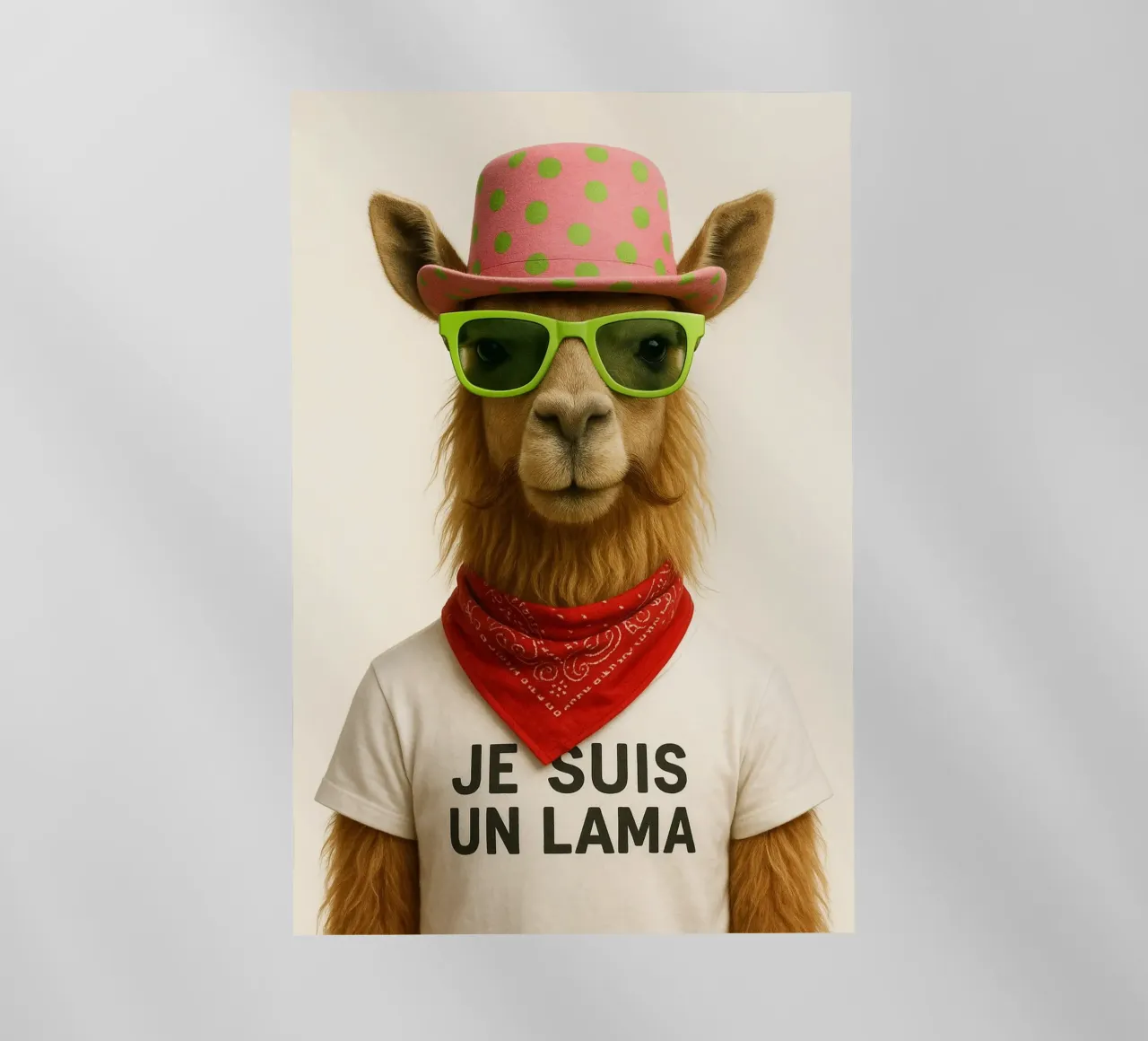 Un lama elegante e deciso pellicola backlit da So Cute Land - Affiches et posters