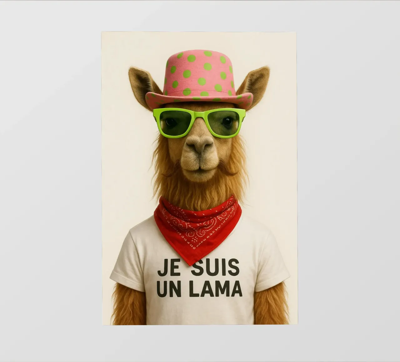 Un lama elegante e deciso telo in pvc da So Cute Land - Affiches et posters