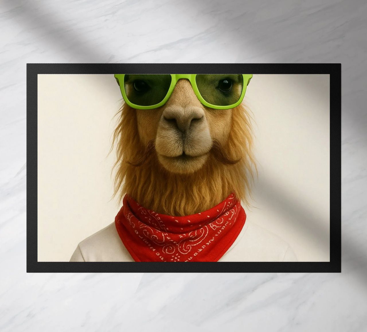 Un lama elegante e deciso zerbino da So Cute Land - Affiches et posters