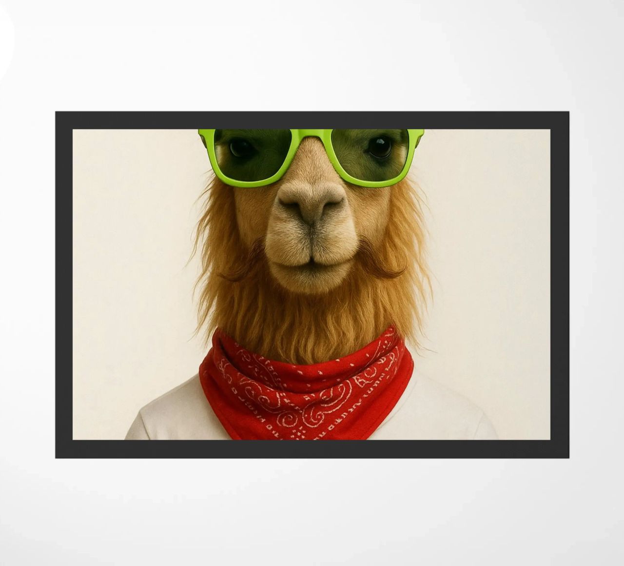 Un lama elegante e deciso zerbino da So Cute Land - Affiches et posters