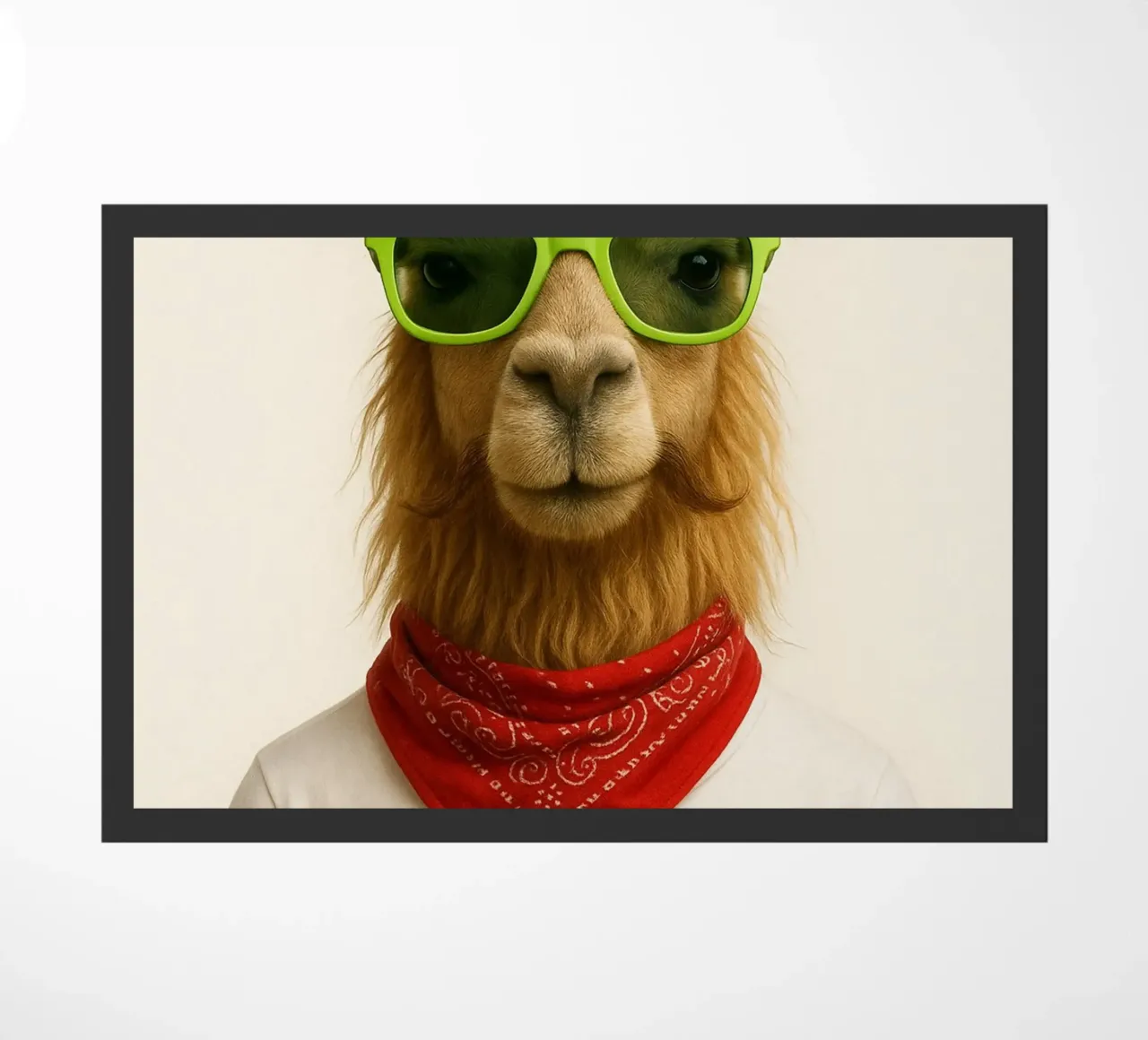 Un lama elegante e deciso zerbino da So Cute Land - Affiches et posters