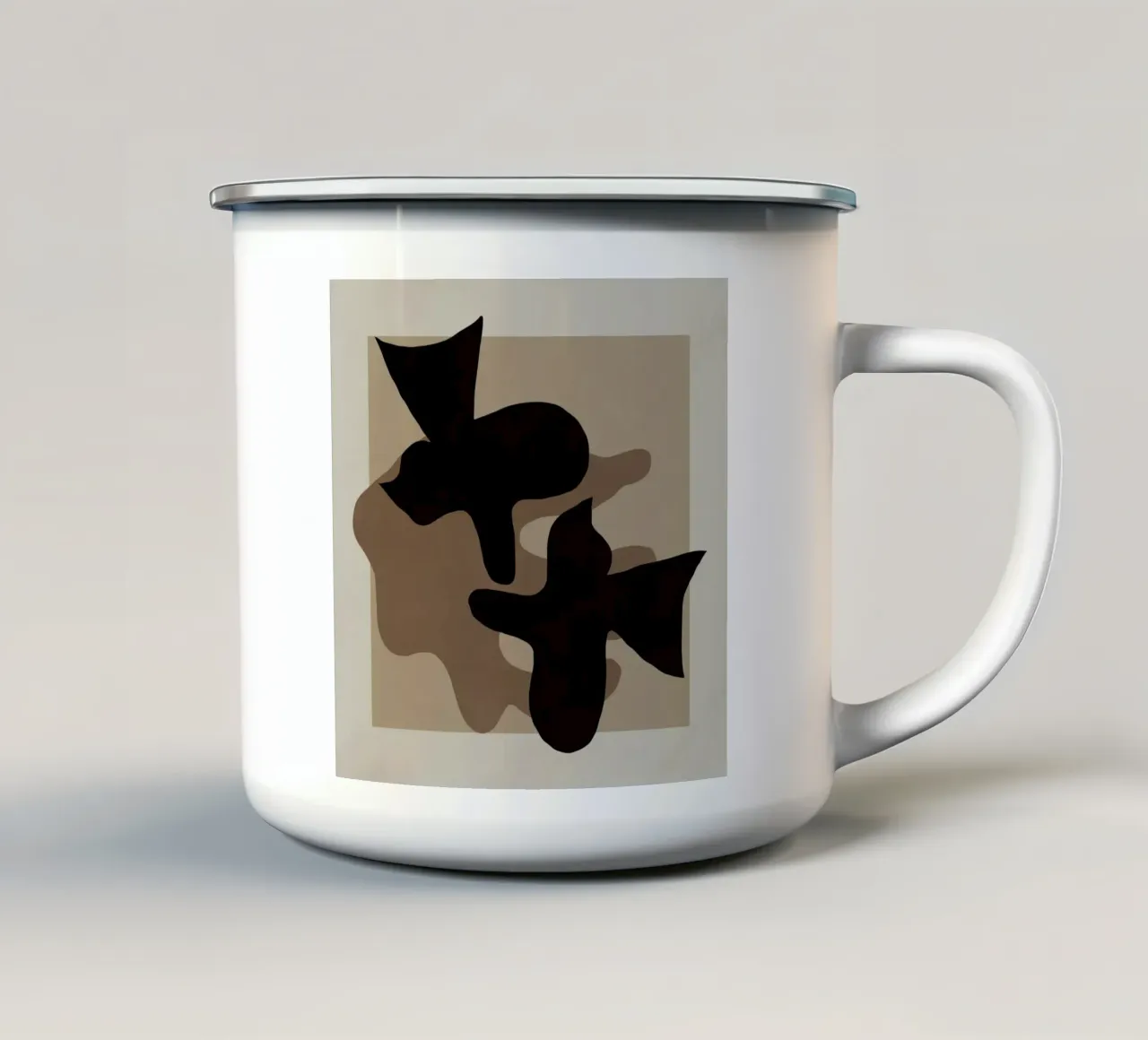 Taglio di carta della colomba tazza in smalto da Little Dean