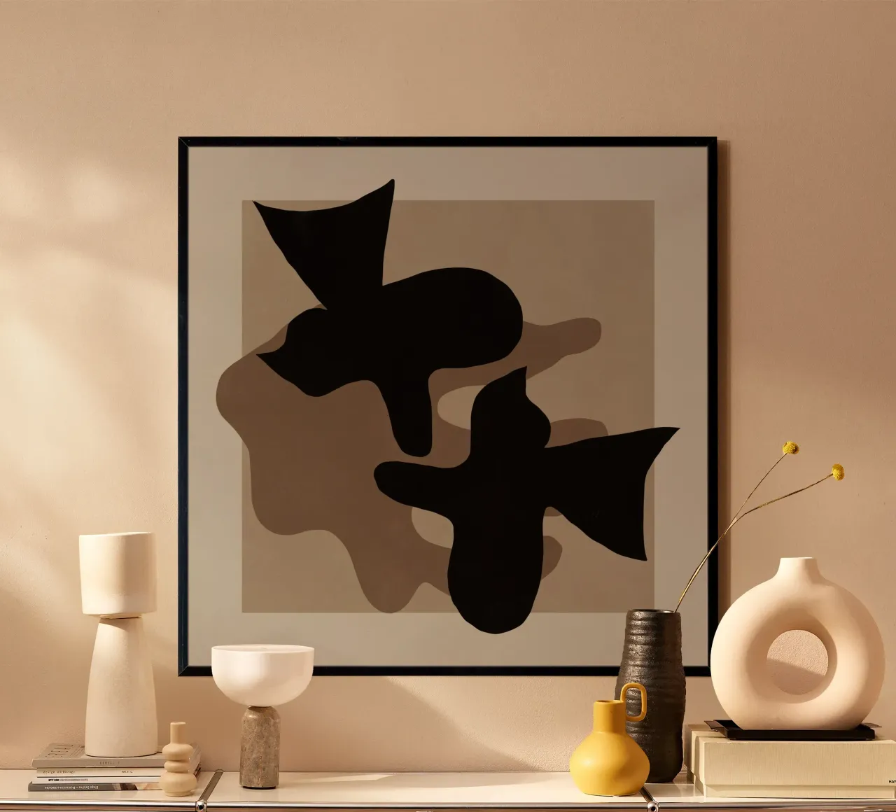 Taglio di carta della colomba poster con telaio in plastica da Little Dean