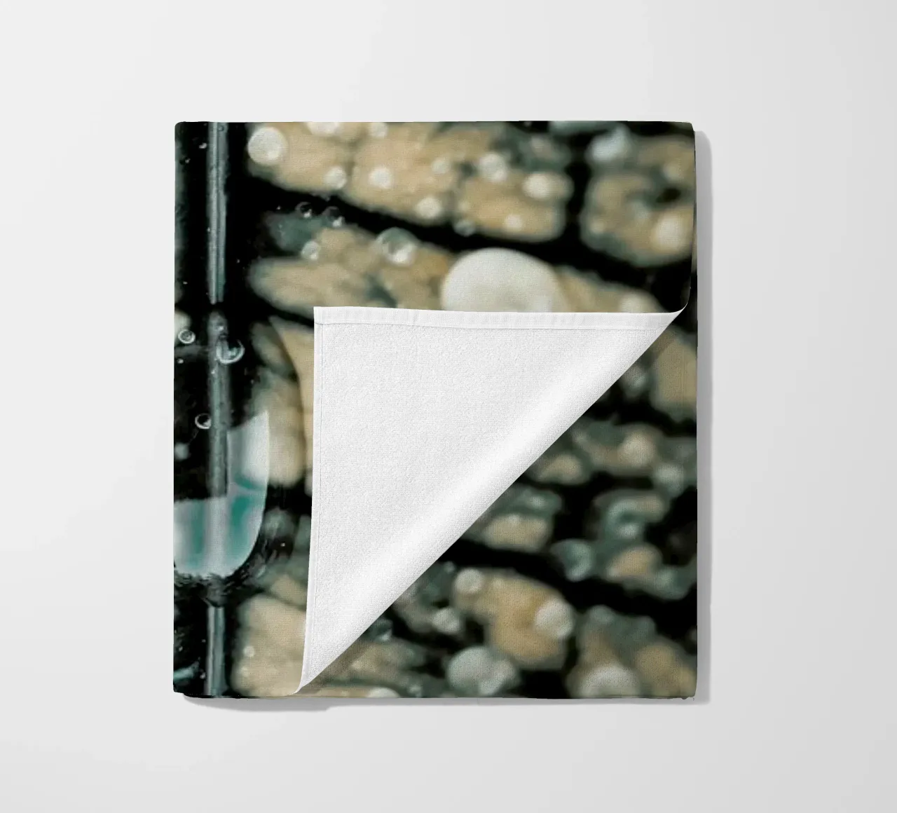 The Rain beach towel by Ingrid Beddoes