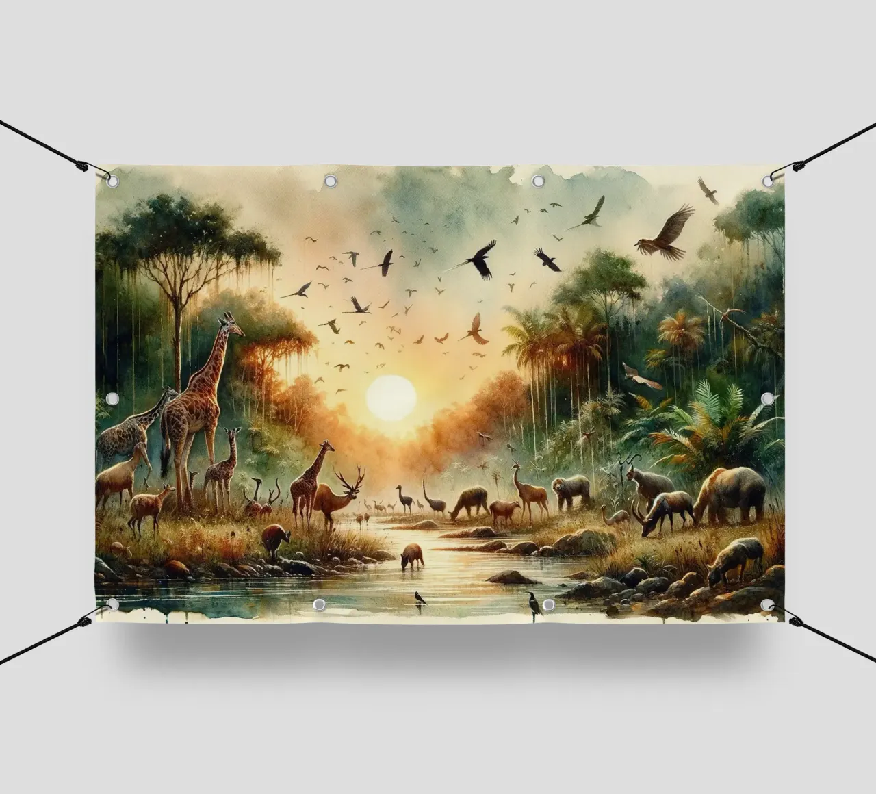 Harmony and Diversity in the Jungle's Heart pvc cover by Chromatic Fusion Studio