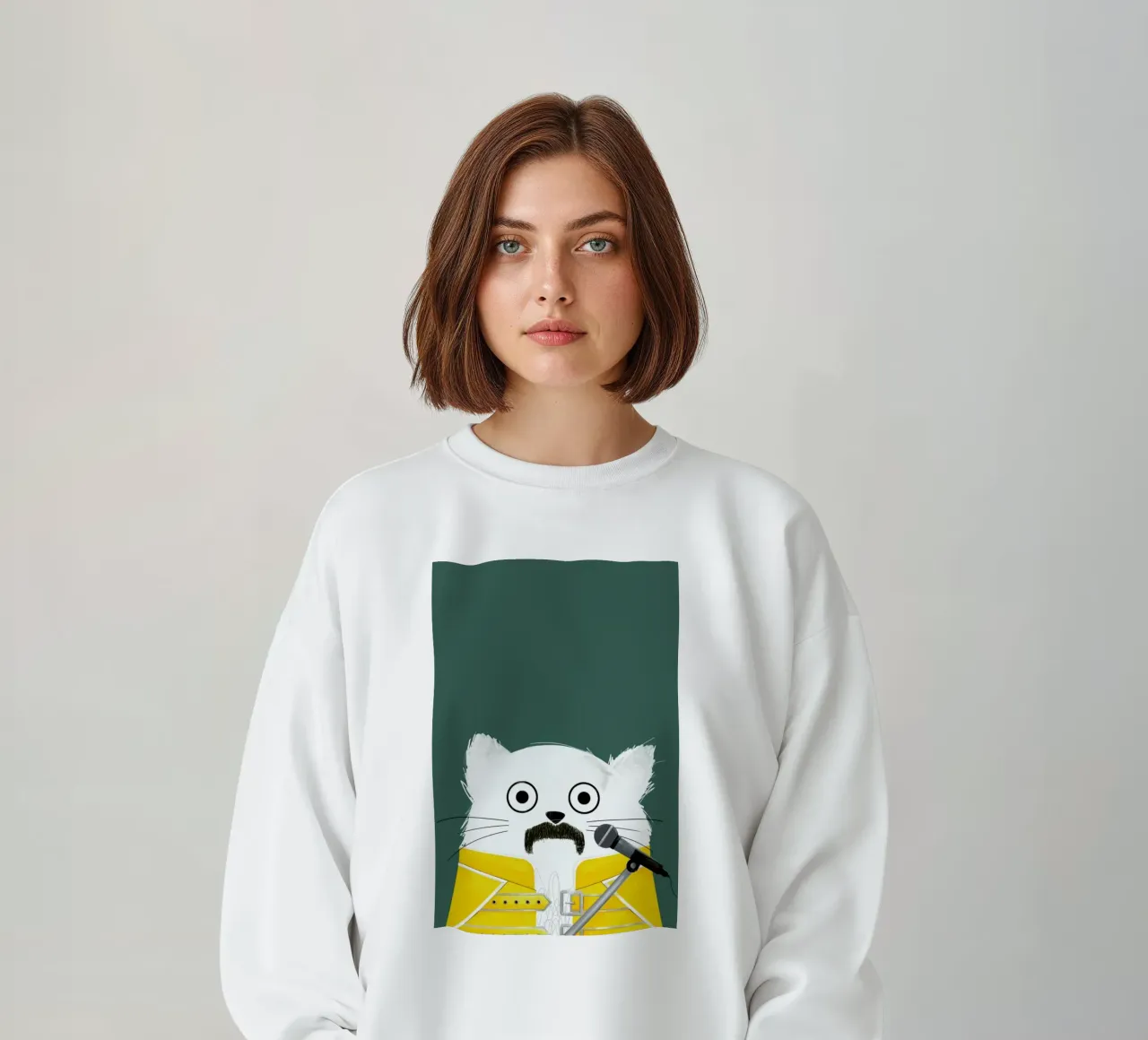 Cat Freddie felpa da Doozal