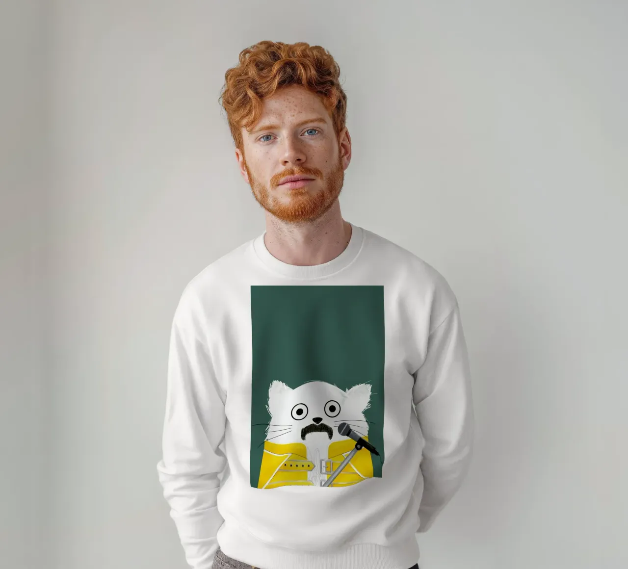 Cat Freddie felpa da Doozal