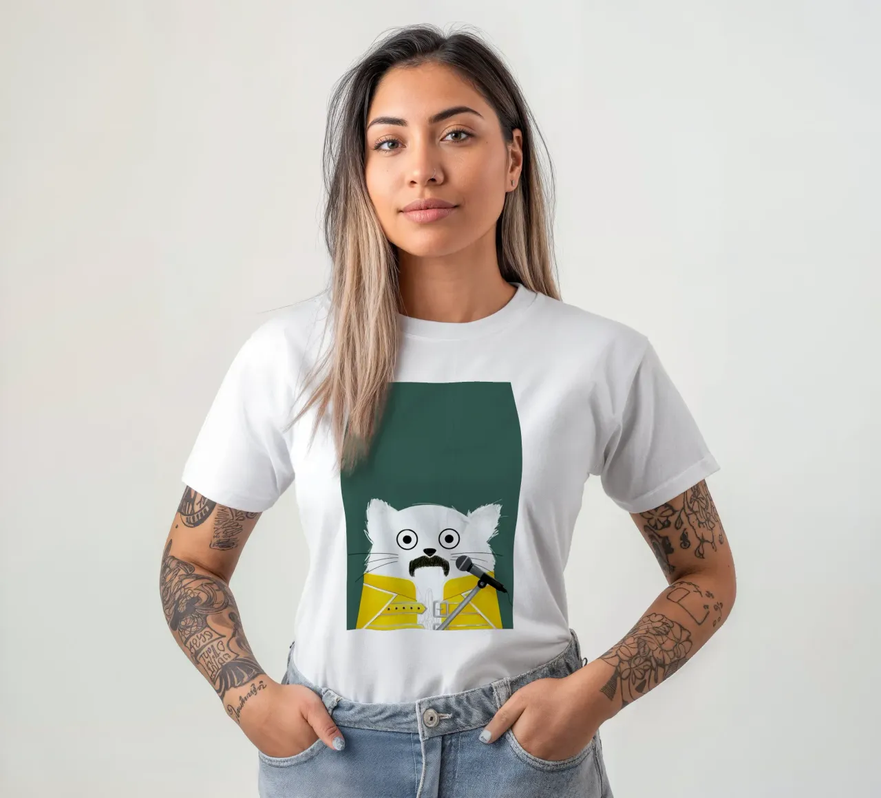 Cat Freddie t-shirt da Doozal