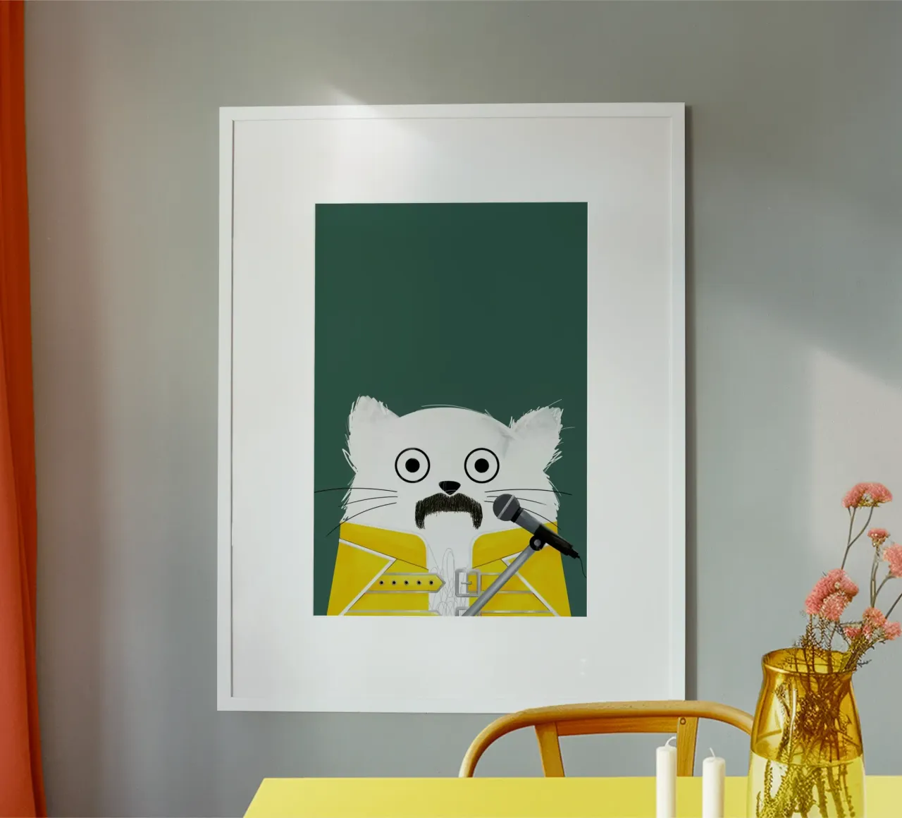 Cat Freddie carta hahnemühle da Doozal