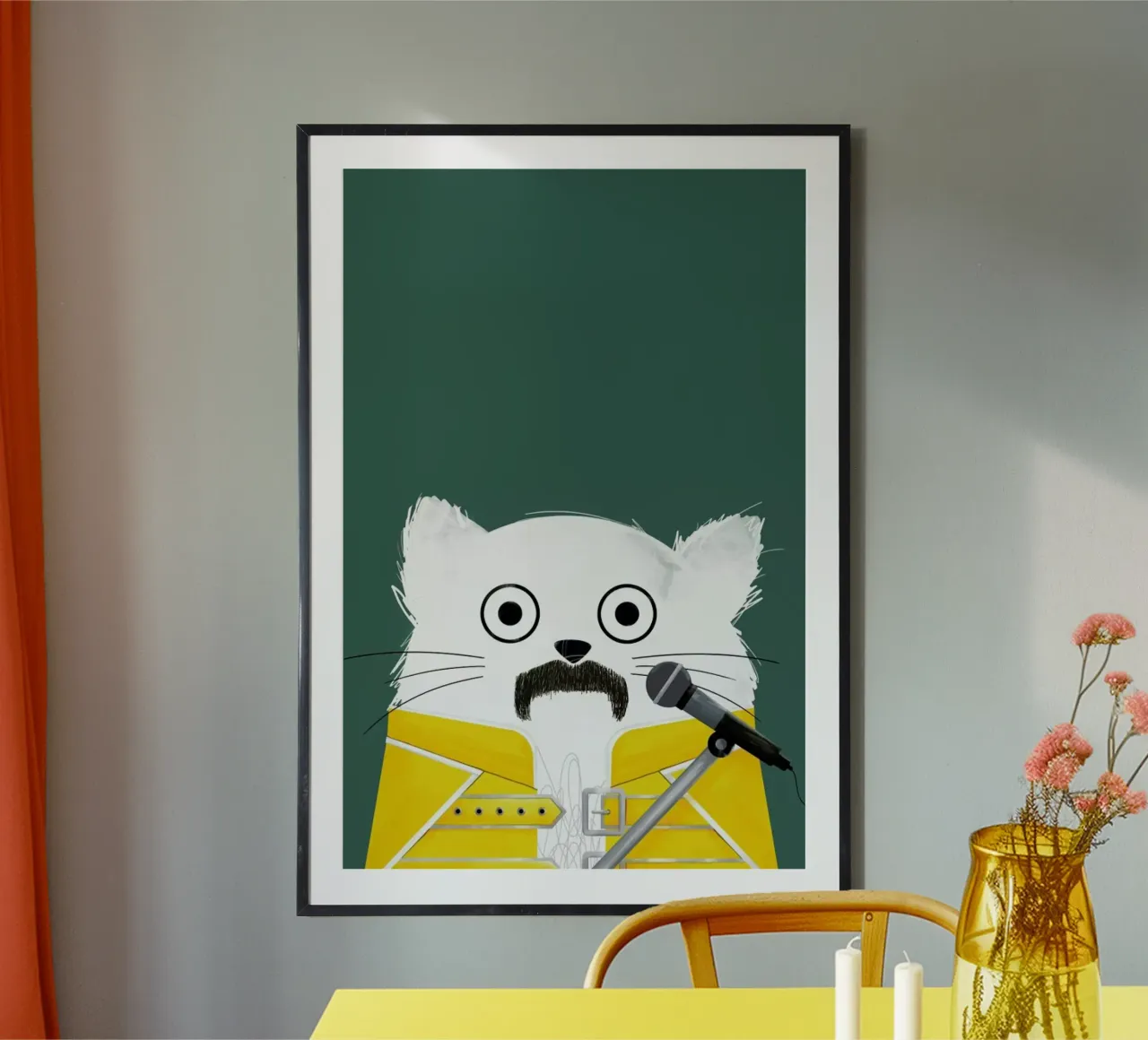 Cat Freddie carta hahnemühle da Doozal