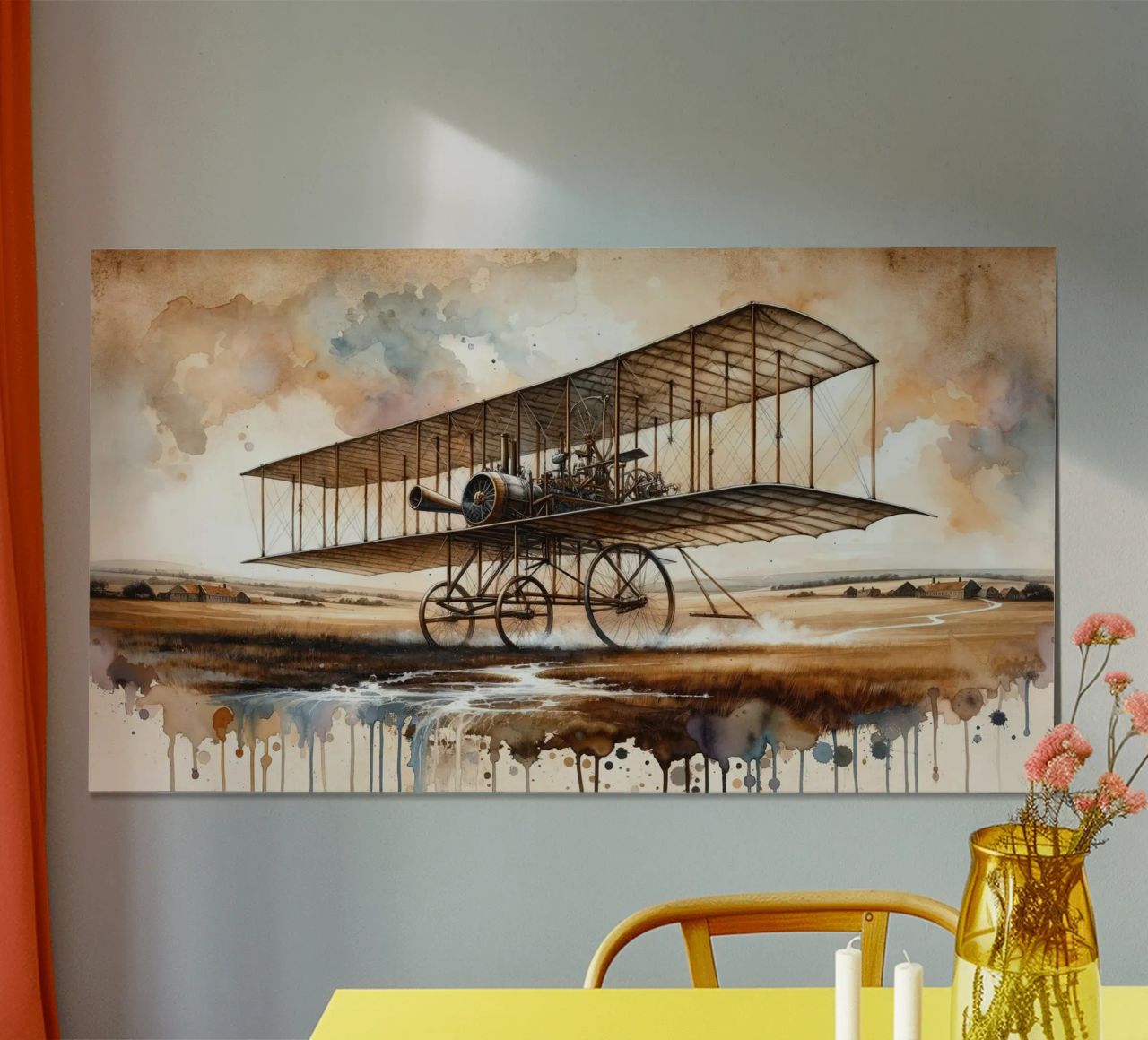 Imagined Flight in the 19th Century poster by Chromatic Fusion Studio