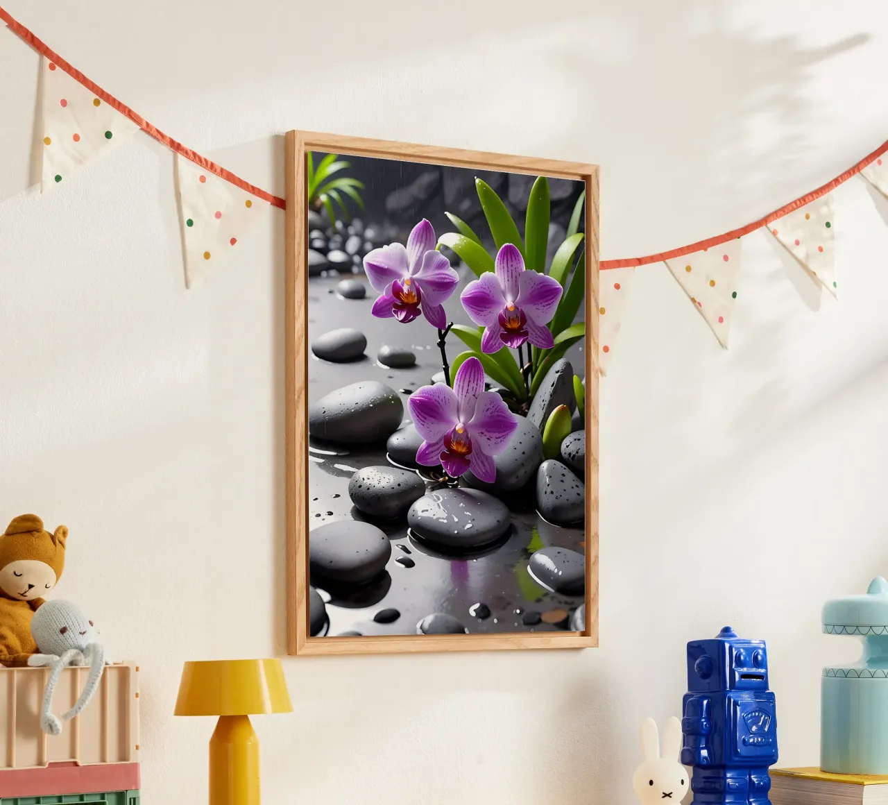 Orchidee con pietre_1 plexiglass da Farb- und Blütenzauber by LK