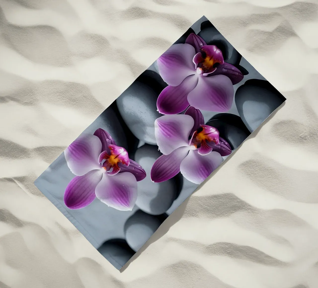 Orchidee con pietre_2 telo mare da Farb- und Blütenzauber by LK
