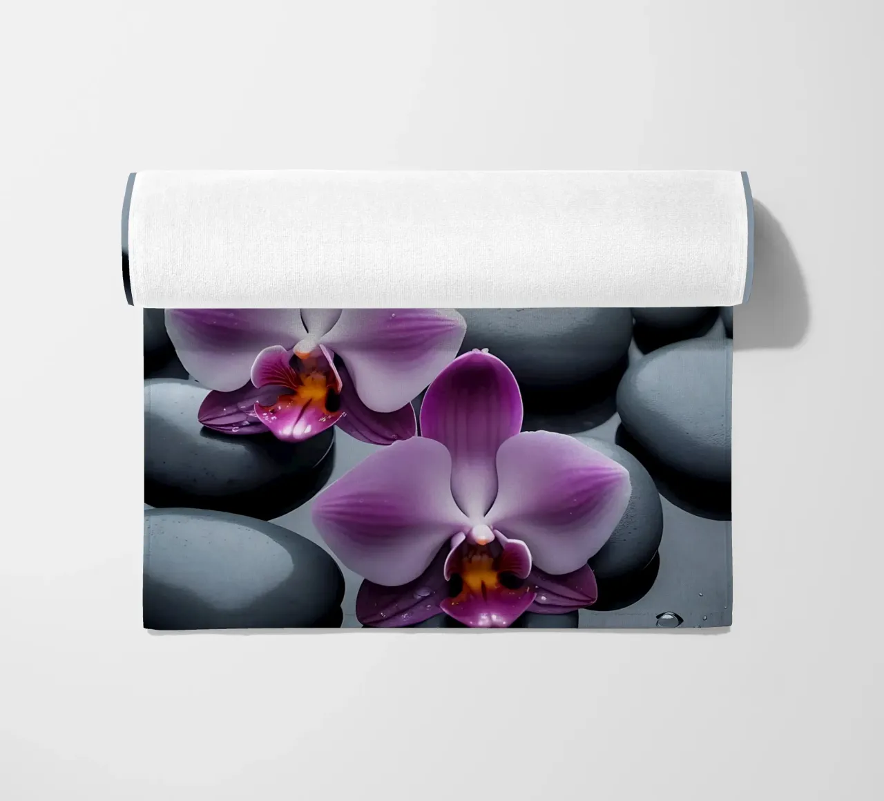 Orchidee con pietre_2 telo mare da Farb- und Blütenzauber by LK