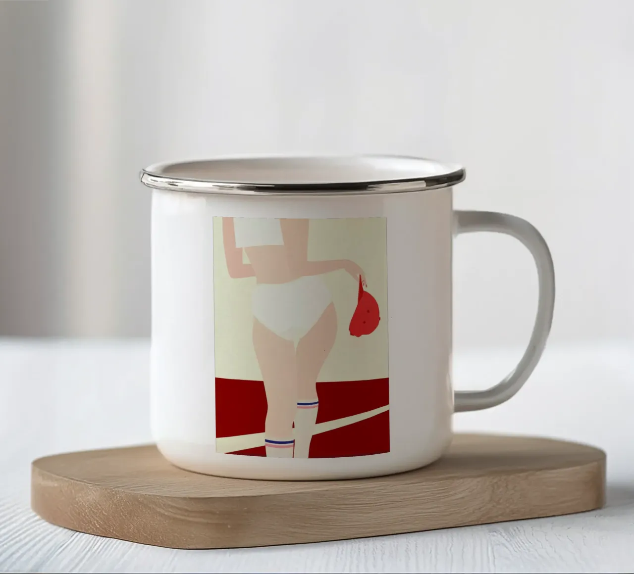 Panties Socken Cap tazza in smalto da Rosi Feist