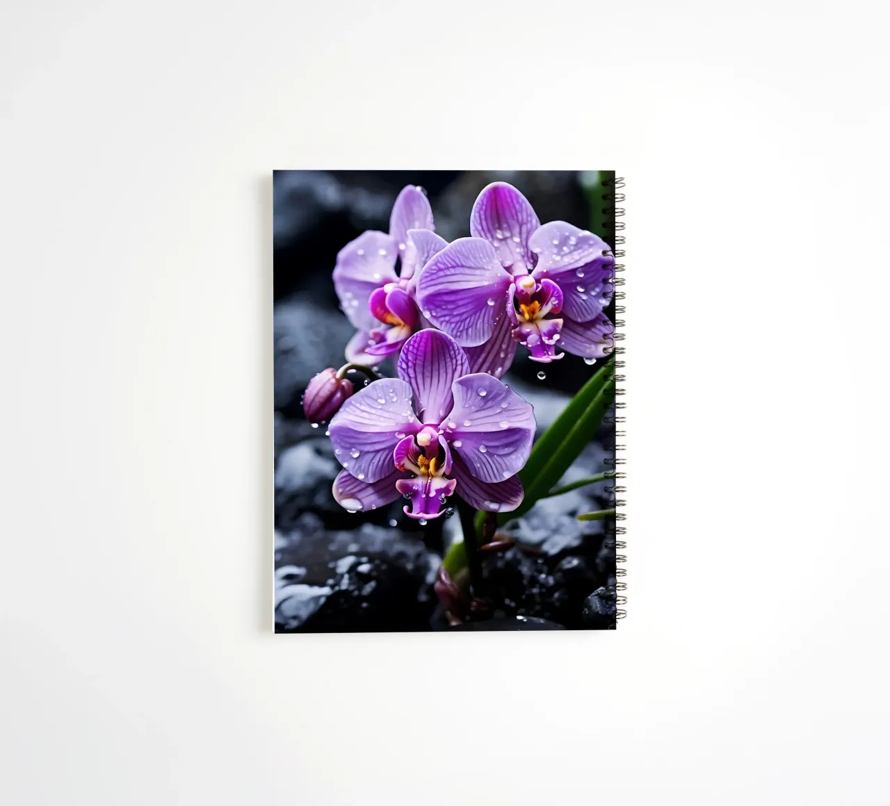 Orchideen mit Steinen_4 Ringbuch von Farb- und Blütenzauber by LK