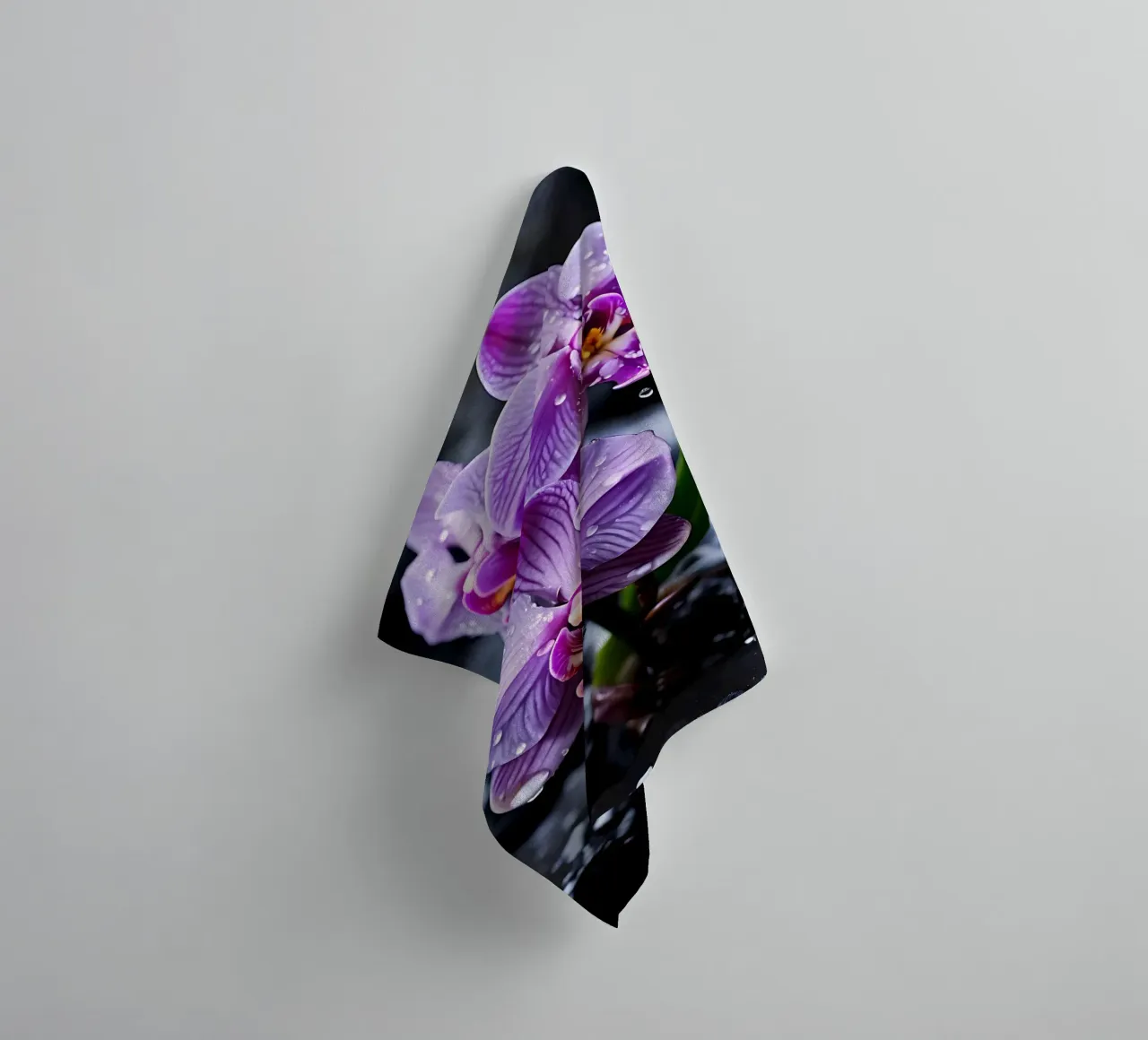 Orchidee con pietre_4 asciugamano da bagno da Farb- und Blütenzauber by LK