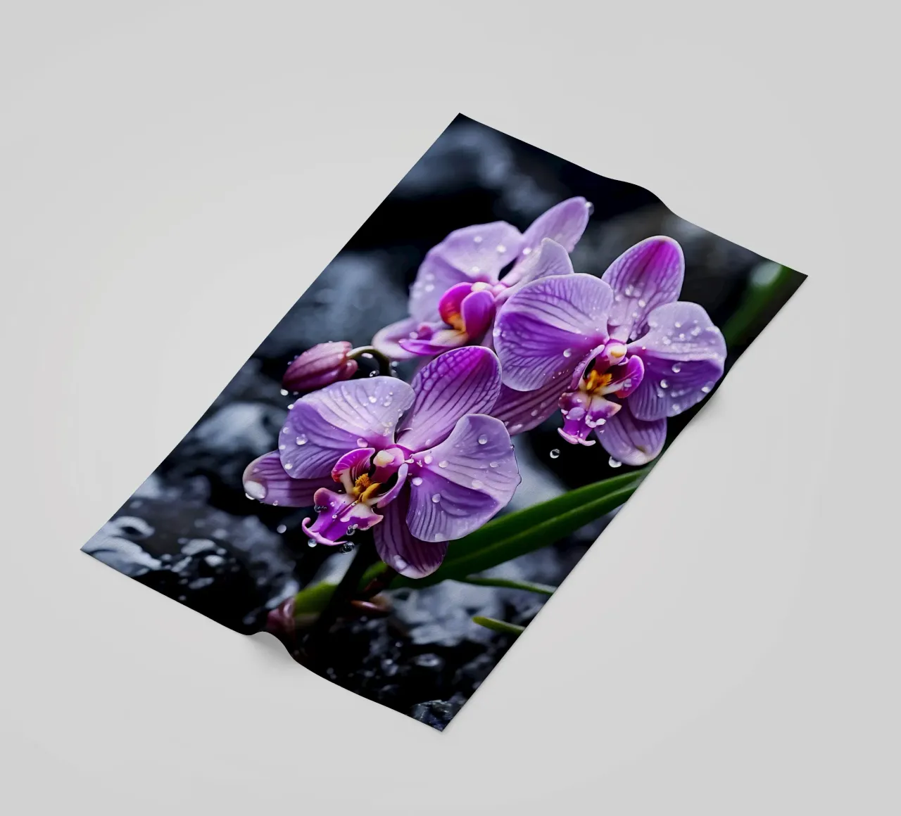 Orchidee con pietre_4 telo mare da Farb- und Blütenzauber by LK