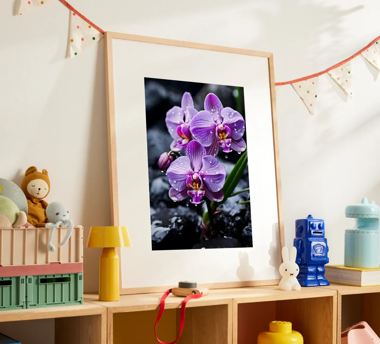 Orchidee con pietre_4 poster da Farb- und Blütenzauber by LK