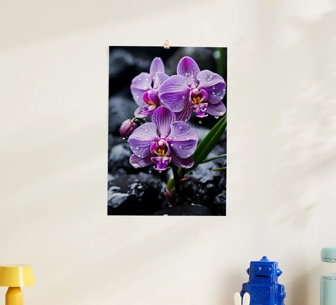 Orchidee con pietre_4 poster da Farb- und Blütenzauber by LK