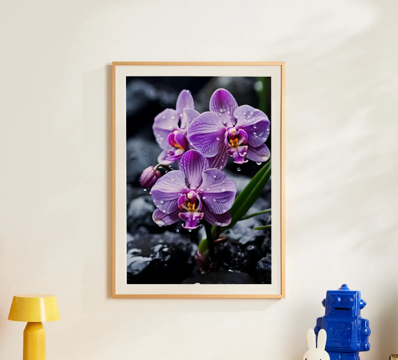 Orchidee con pietre_4 poster da Farb- und Blütenzauber by LK