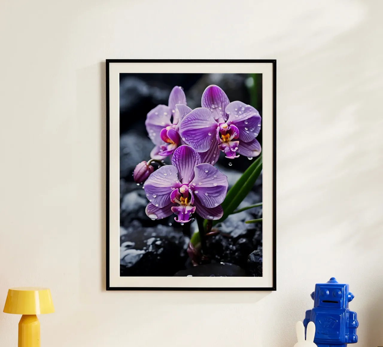 Orchidee con pietre_4 poster da Farb- und Blütenzauber by LK