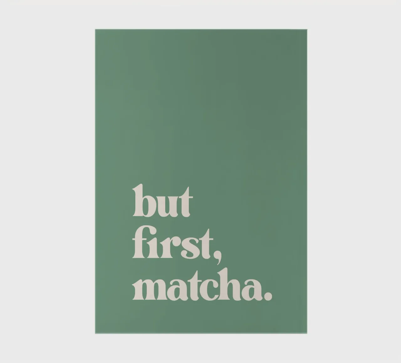 But First Matcha notebook by Print52