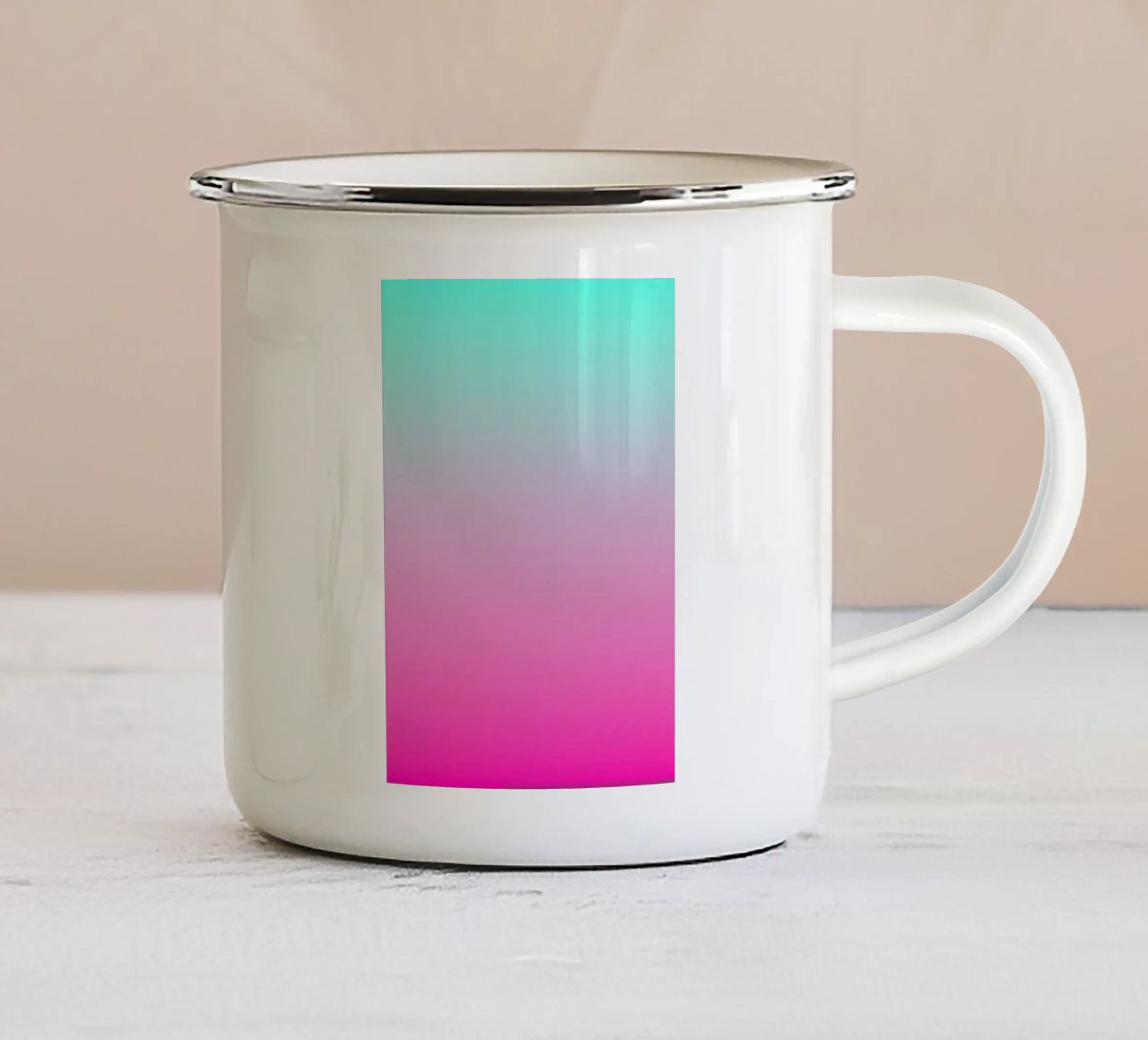 Gradient FOUR tazza in smalto da Flo Klein