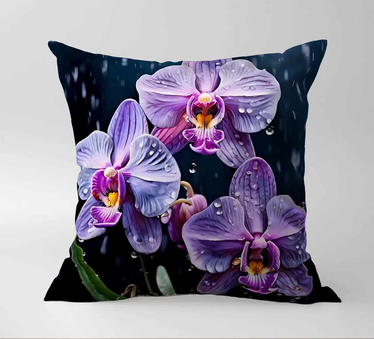 Orchidee con pietre_5 cuscino da Farb- und Blütenzauber by LK