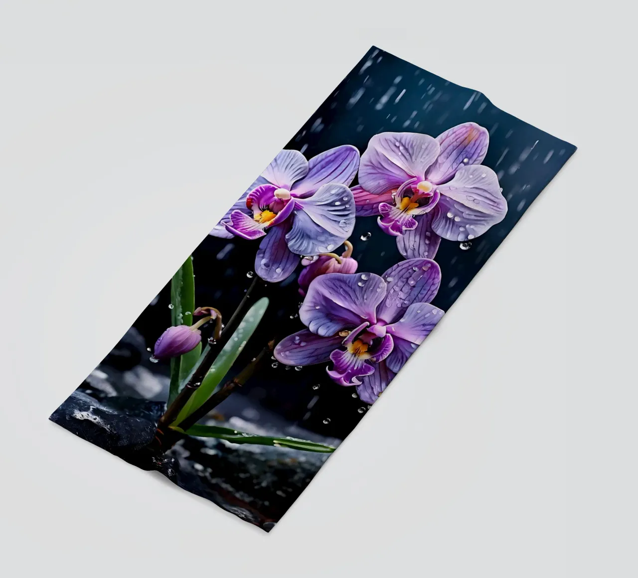 Orchidee con pietre_5 telo mare da Farb- und Blütenzauber by LK