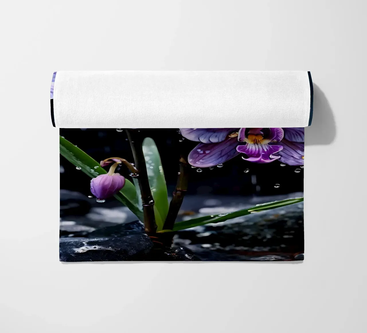 Orchidee con pietre_5 telo mare da Farb- und Blütenzauber by LK