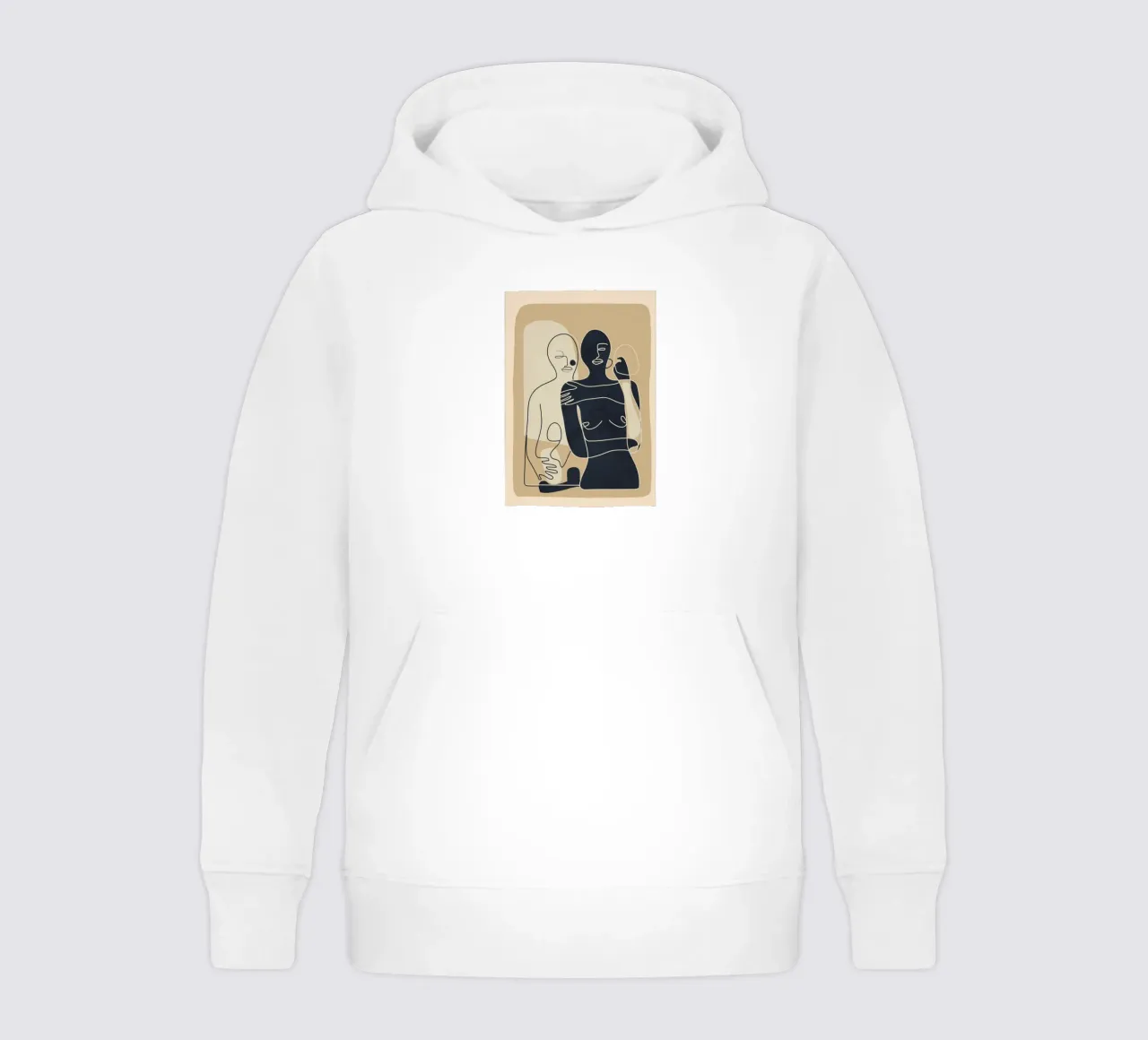 Abstract Feeling 1 kids hoodie by Flow Line
