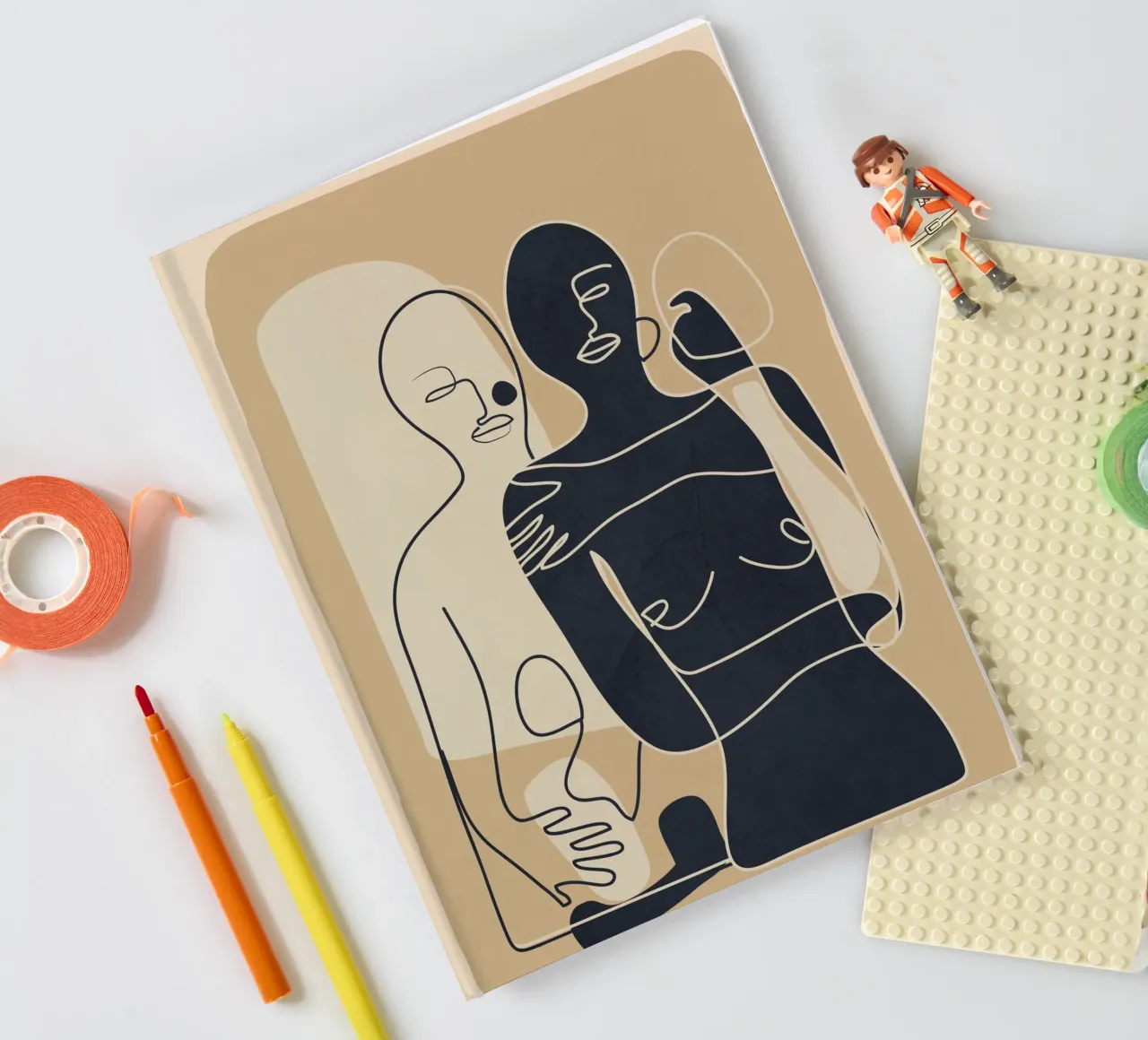 Abstract Feeling 1 notebook by Flow Line