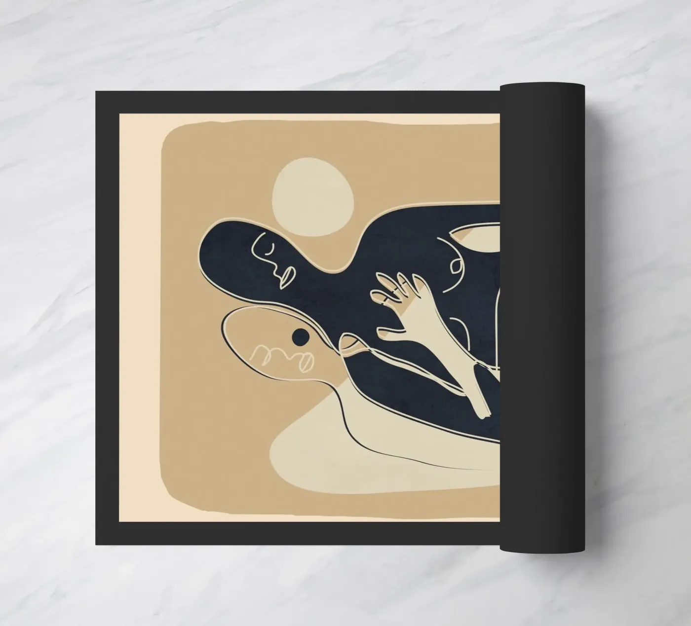 Abstract Feeling 2 doormat by Flow Line