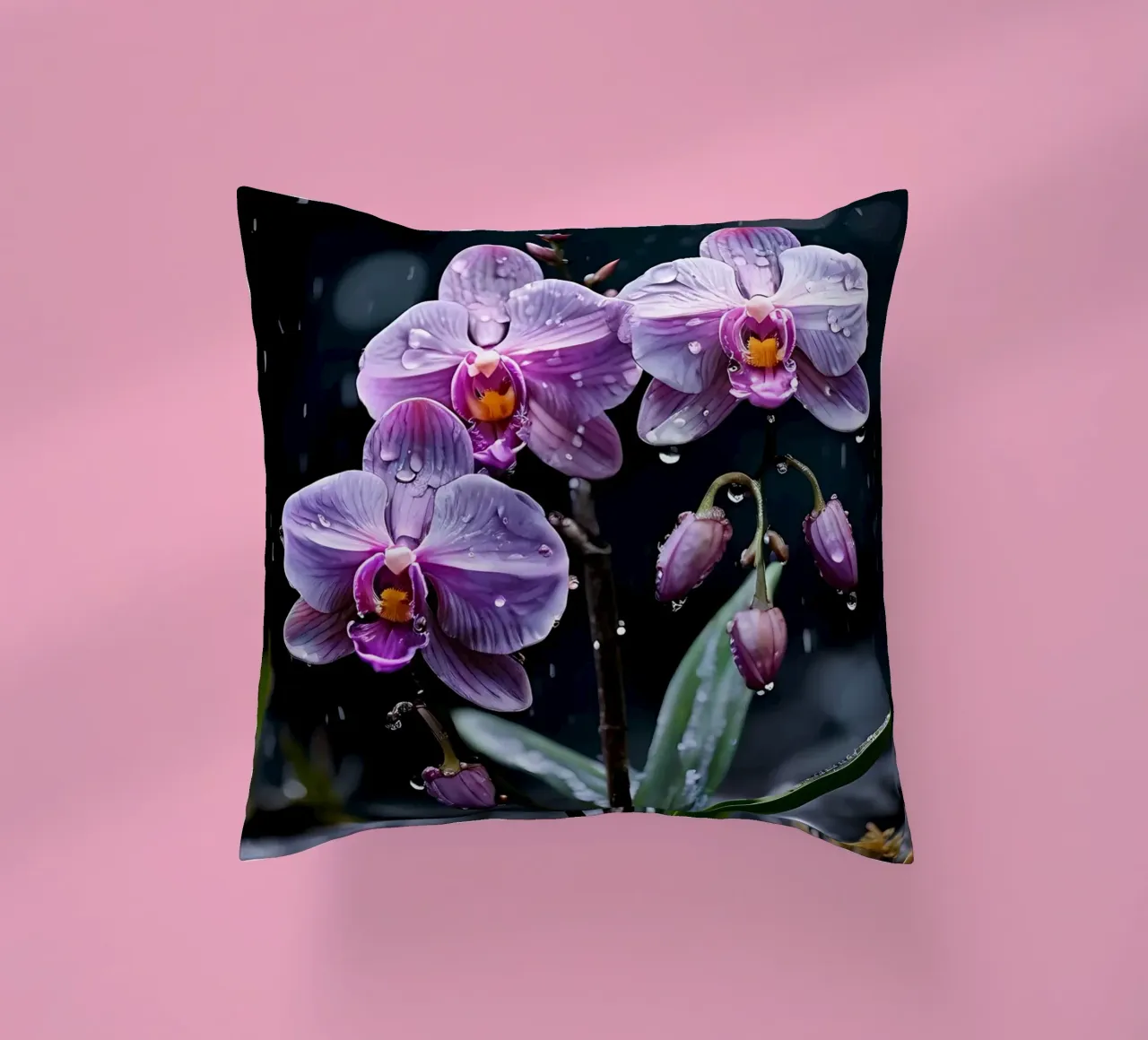 Orchidee con pietre_6 cuscino da Farb- und Blütenzauber by LK