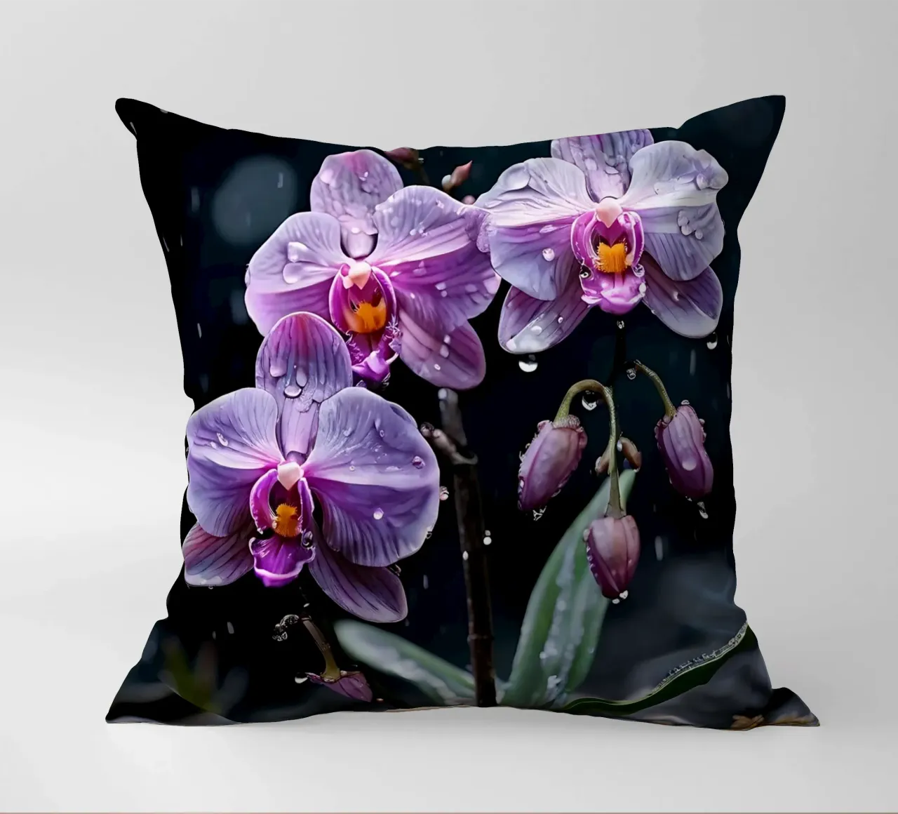 Orchidee con pietre_6 cuscino da Farb- und Blütenzauber by LK