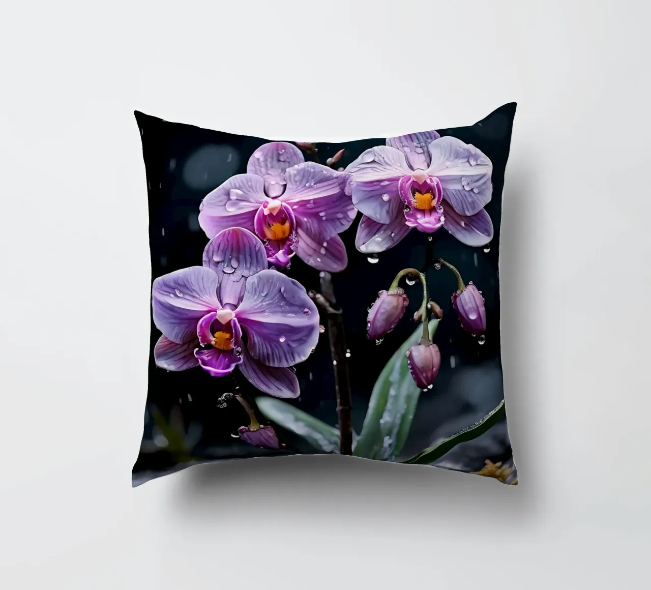 Orchidee con pietre_6 cuscino da Farb- und Blütenzauber by LK